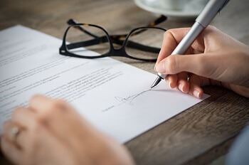 Person Signing Estate Planning Documents